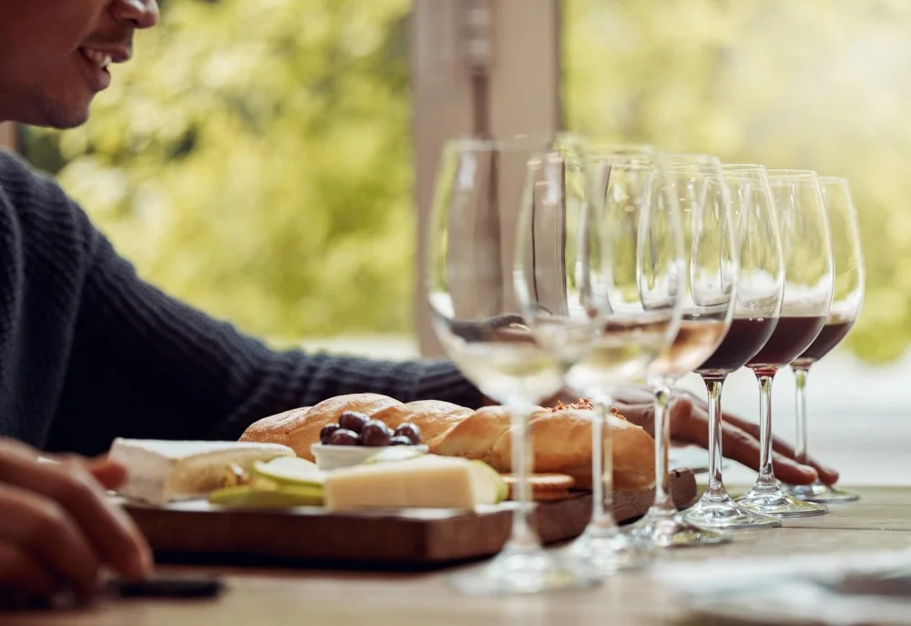 Vinglas til en vinsmagning